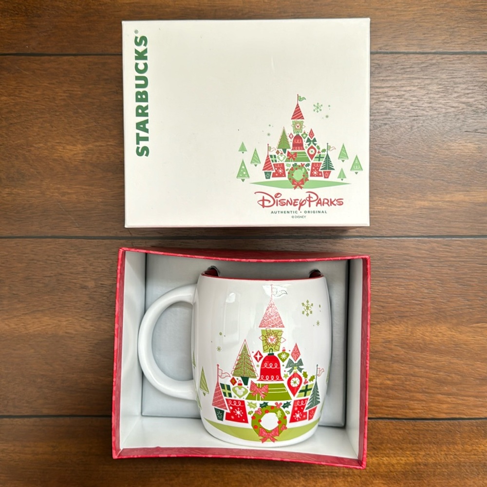 NWT Disney x Starbucks - Magic Kingdom Christmas Mug
